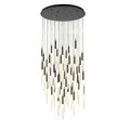 Avenue Lighting Main St Collection Black 51 Light Pendant Fixture HF2051-FR-BK